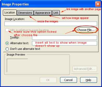 image properties